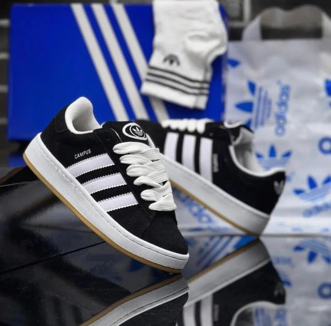 Baskets Adidas Campus Noires
