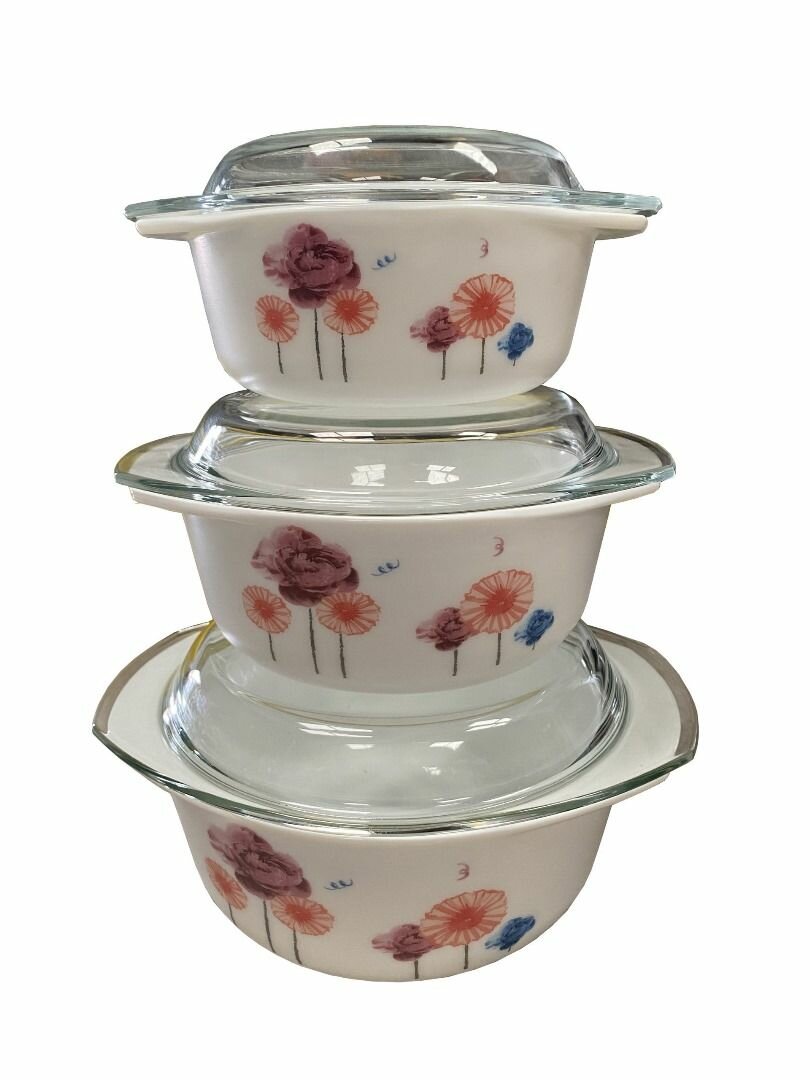 Heat Resistant bowl 3pc set