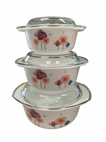 Heat Resistant bowl 3pc set