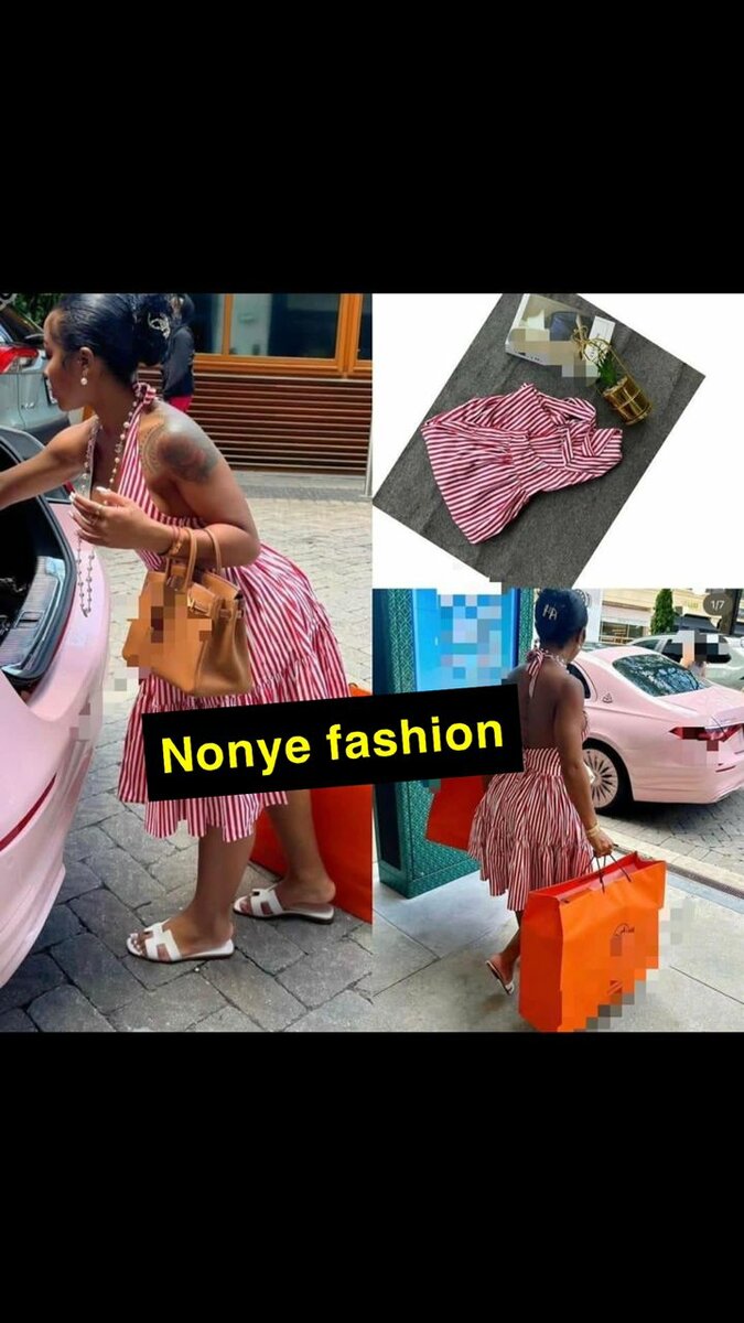 Robe d'été rayée femme