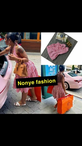 Robe d'été rayée femme