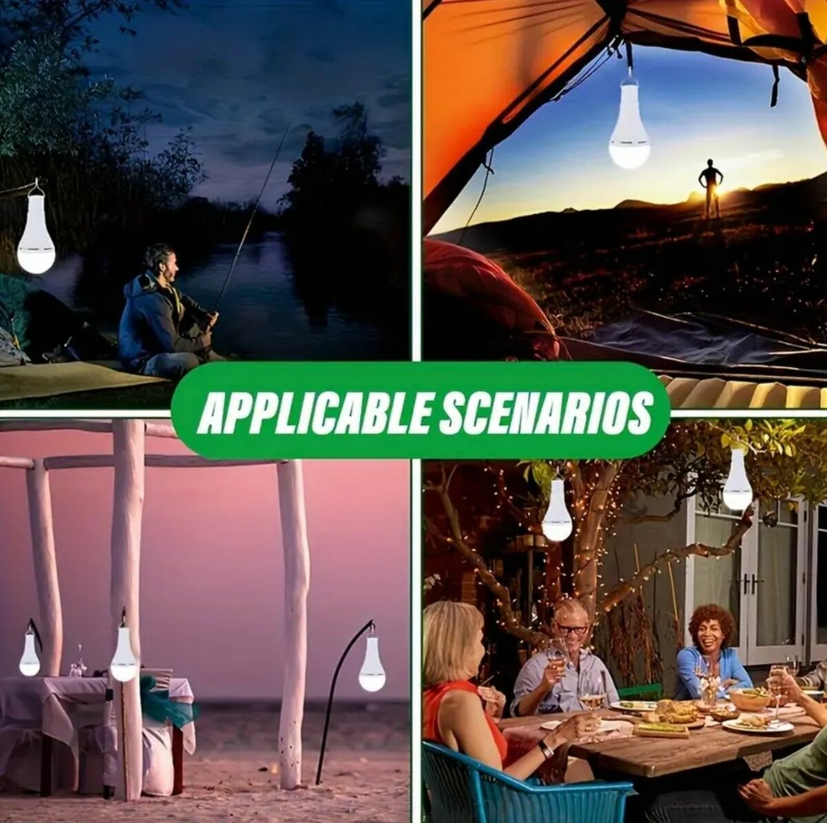 Ampoule LED solaire extérieure