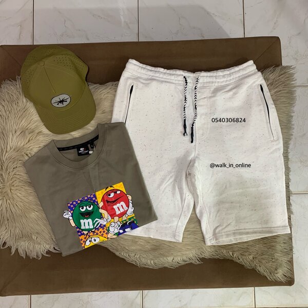 Eco T-shirt, short sweatpant and a cap