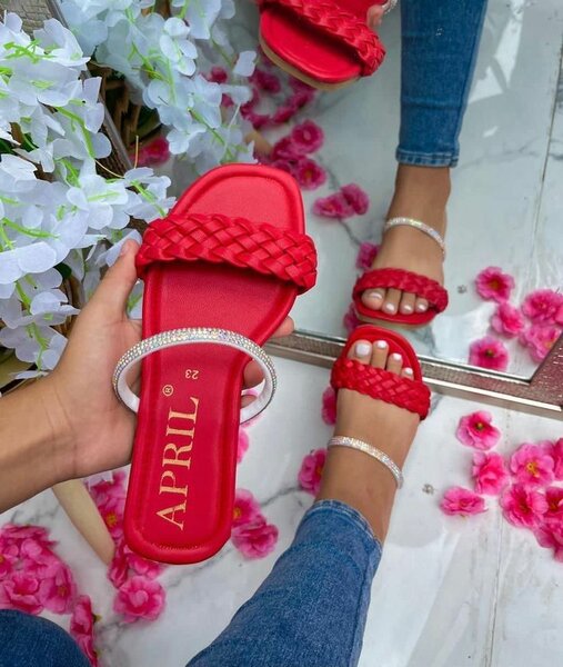 Red ballet flats
