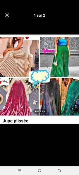 Jupe Longue Plissée Élégante