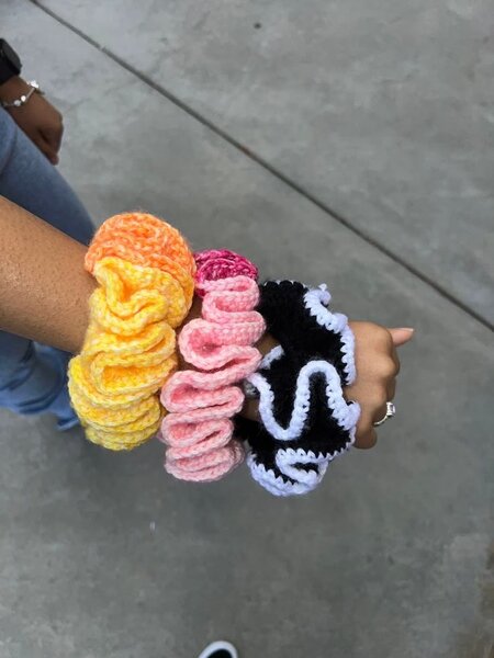 Chouchous Cheveux Tricotés Colorés