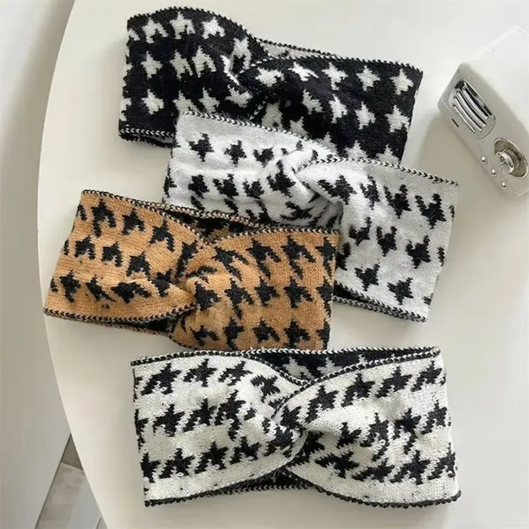 Bandeau tricoté en laine élégante