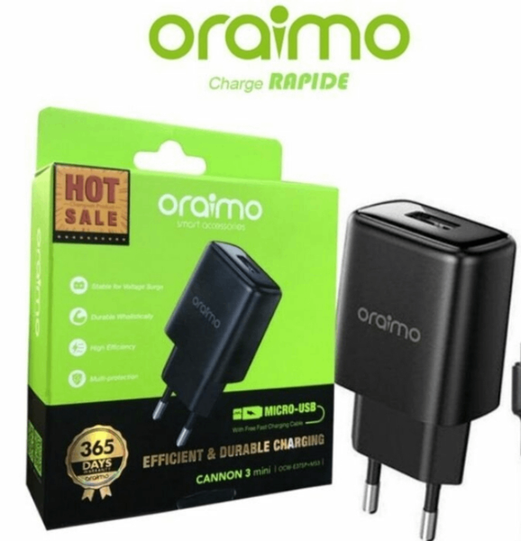 Chargeur Rapide USB-C Oraimo 3A