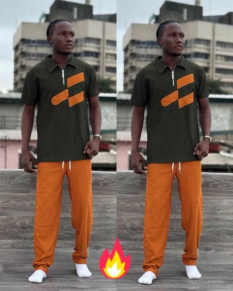 Ensemble décontracté homme avec fermeture éclair