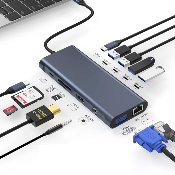 Hub USB-C Multiport 12 in 16
