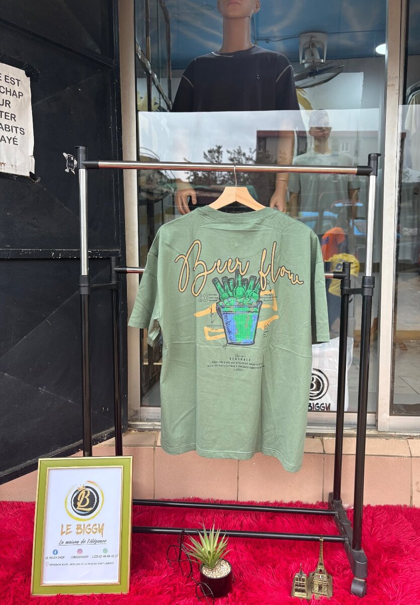 T-shirt en coton vert homme