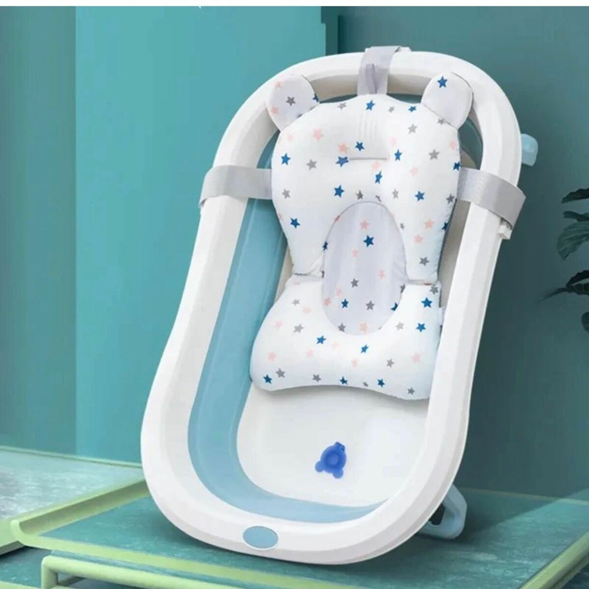 Foldable baby bath tub