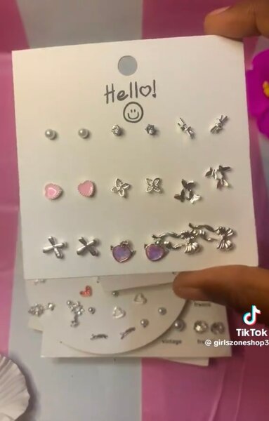 Ensemble de 20 paires de boucles d'oreilles