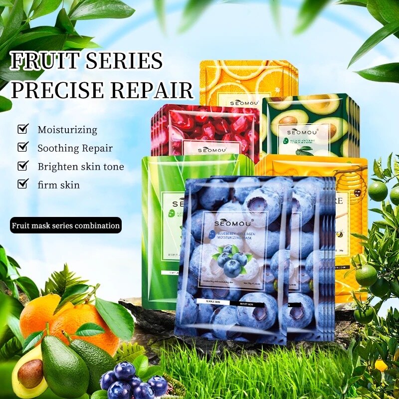 Masque Visage Fruits Réparateur