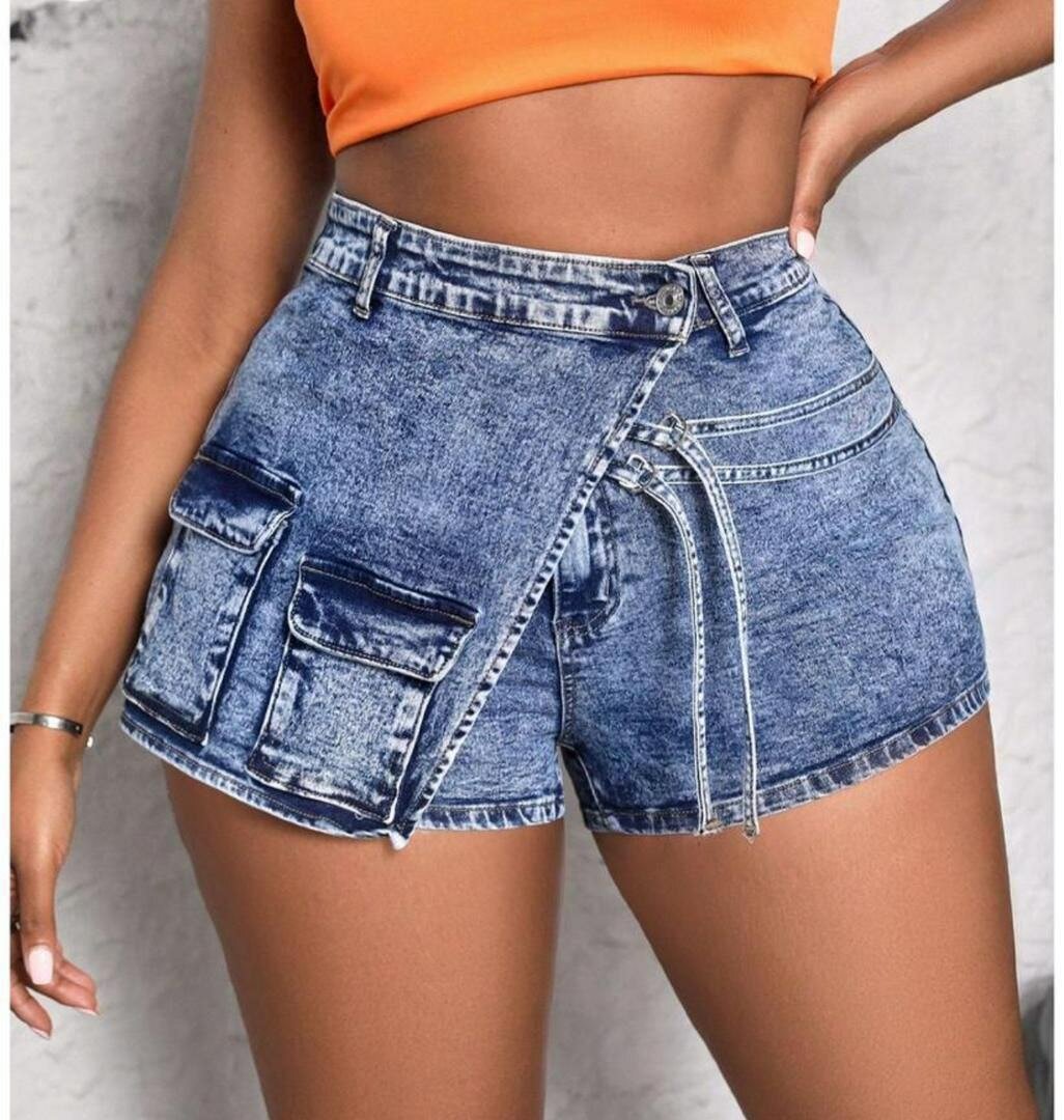 Shorts en jean style cargo