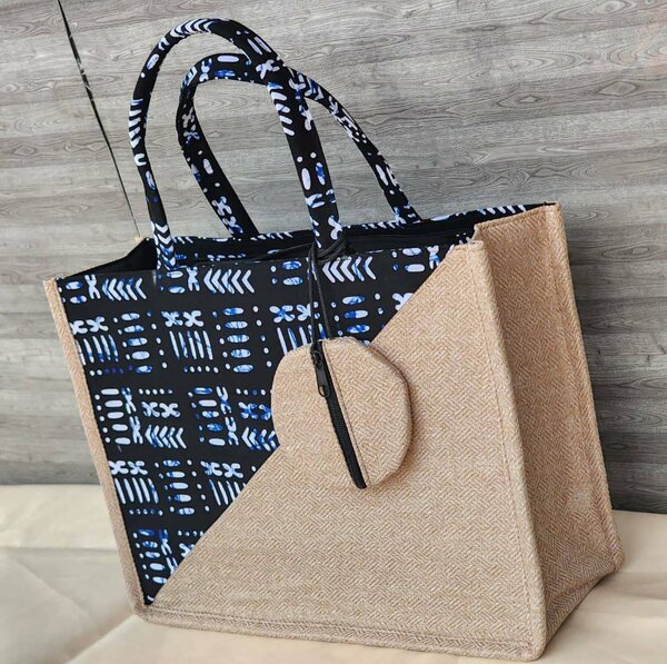 Sac cabas ethnique en toile