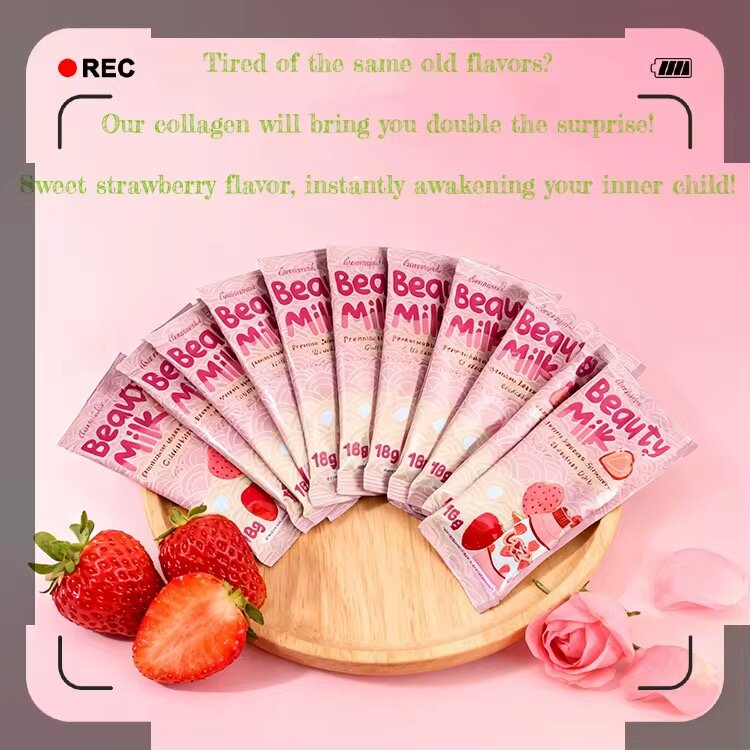 Beauty Milk Fraise 180g