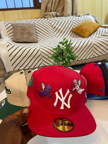 Casquette New Era rouge pour homme