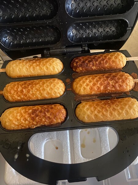 Gaufrettes sur Bâtonnet