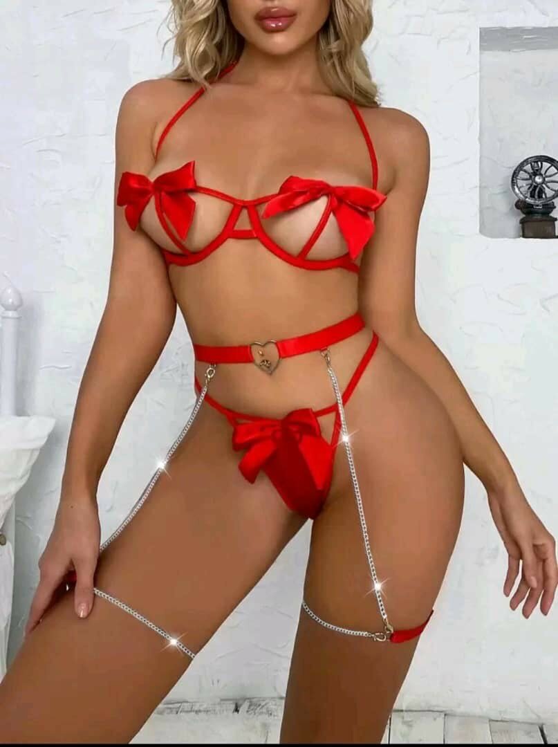 Ensemble Lingerie Rouge Audacieux