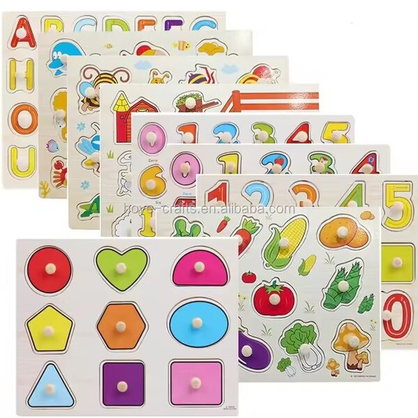 Puzzles éducatifs en bois enfants