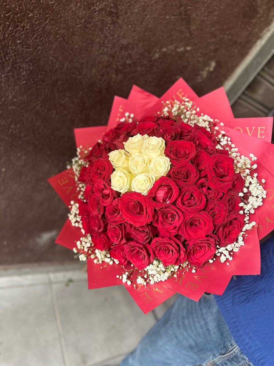 Bouquet de roses rouges élégantes