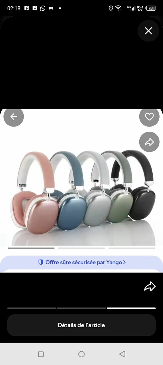 Casque Bluetooth p9