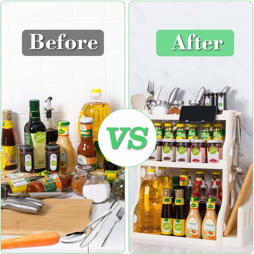 Étagère à épices, organisateur de support à épices de cuisin