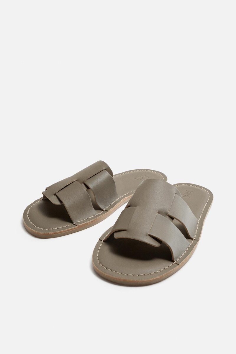 Sandales en cuir confort homme