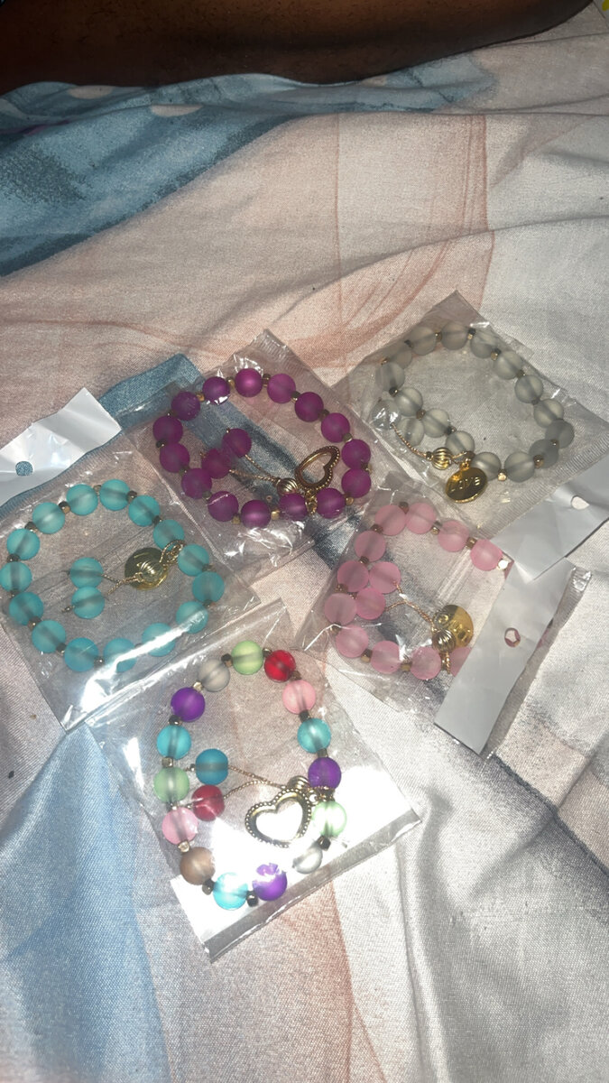 Bracelets en Perles Colorées