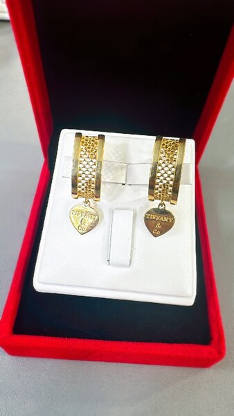 Серьги золото