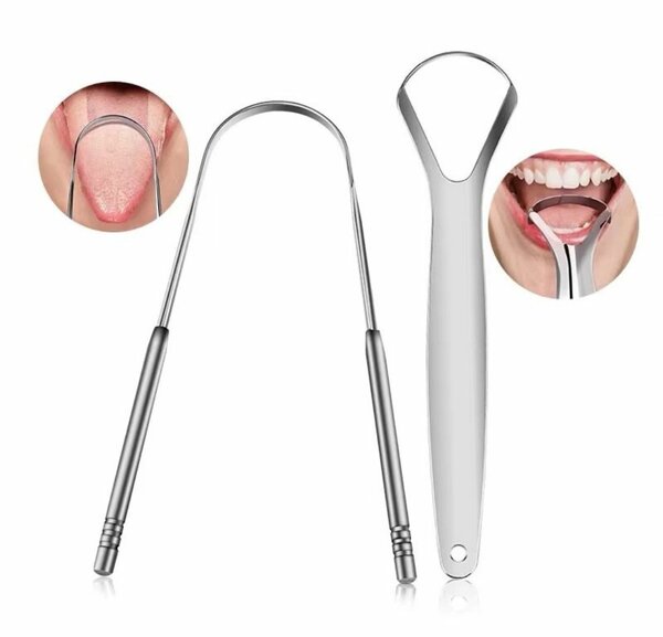 Nettoyeur de langue en acier inoxydable