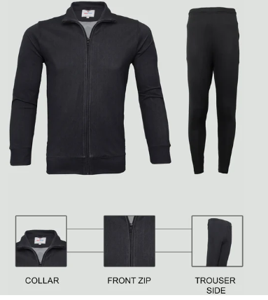 Men's Tracksuit denim black regular set
