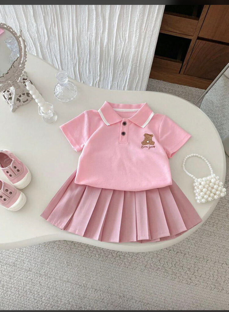 Ensemble mignon cerise enfant