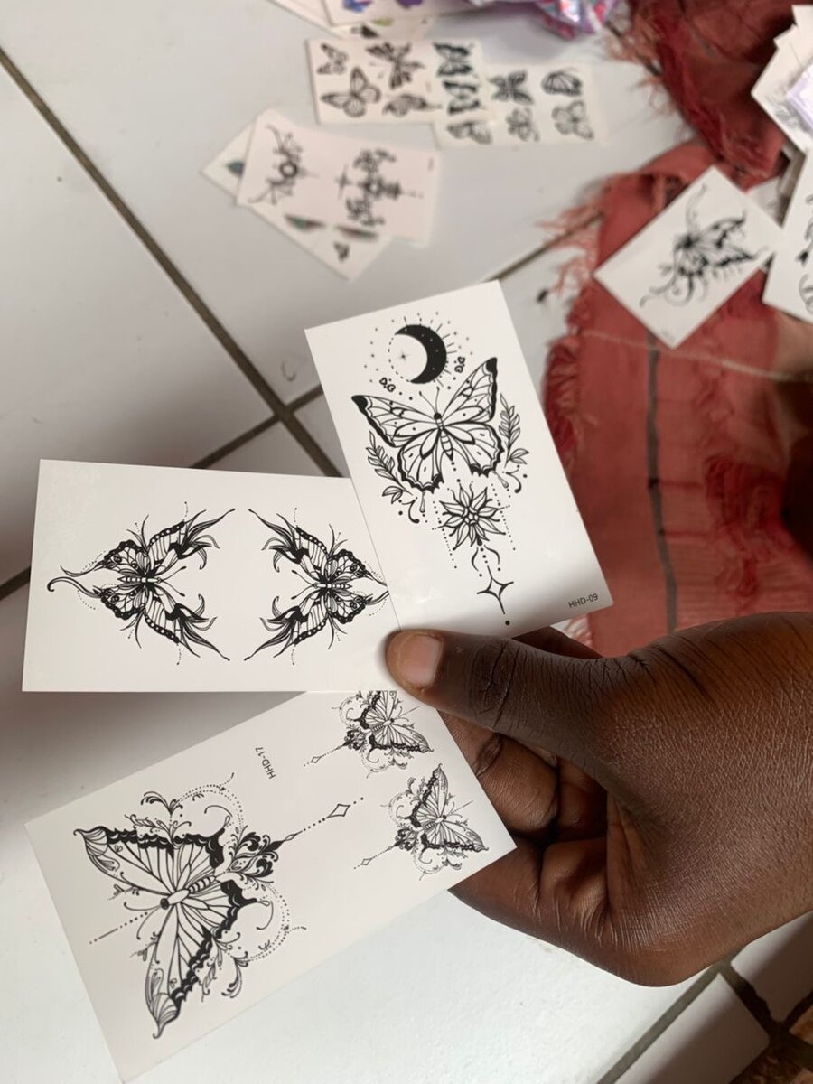 Tatouages temporaires papillon