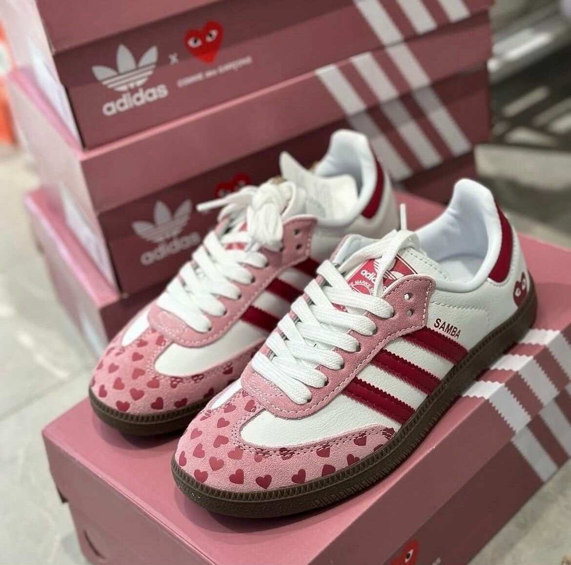 Adidas Samba Coeurs Roses