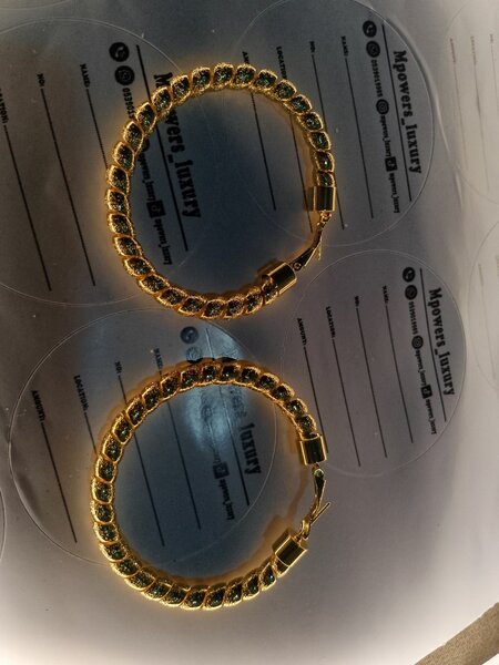 Spiral rim wheel earrings