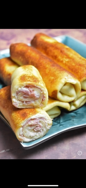 9Crêpes Roulées Jambon Fromage