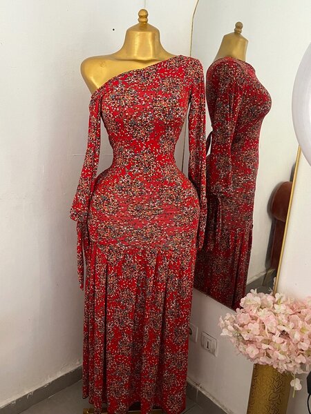 Robe longue moulante