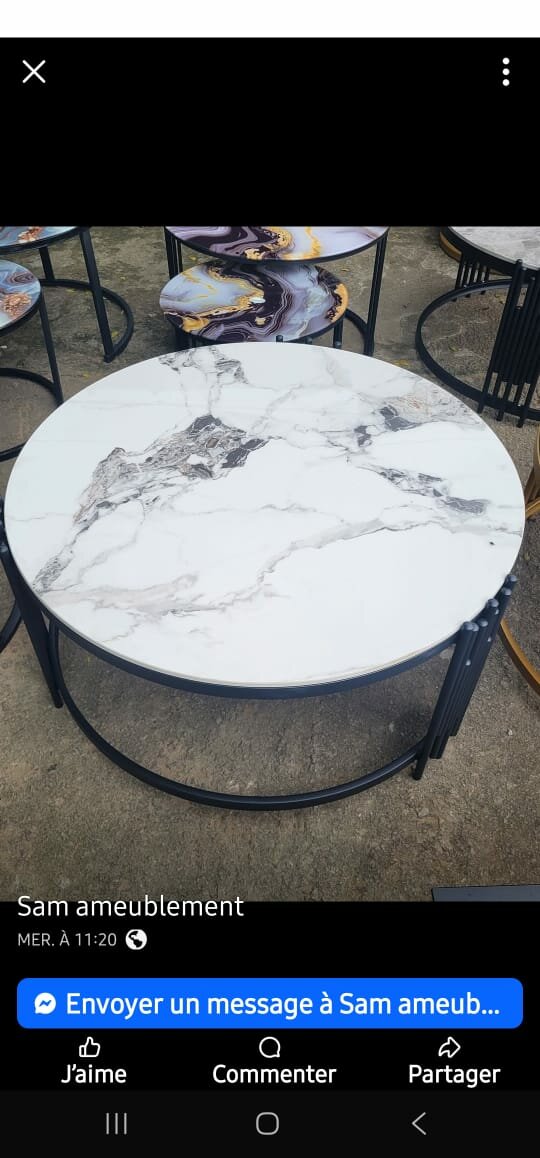 Table Basse en Marbre