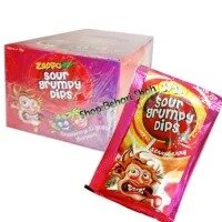 Sour grumpy Dips Strawberry (1 box in 24pcs)