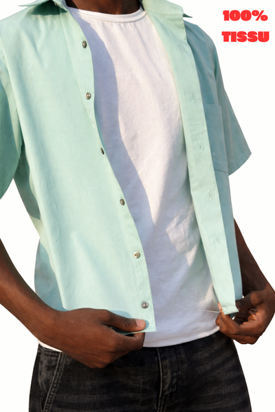 Chemise Verte 100% Coton