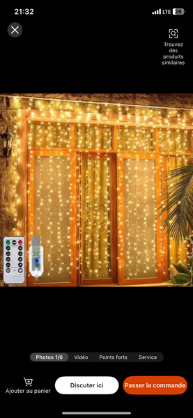 Guirlande lumineuse festive