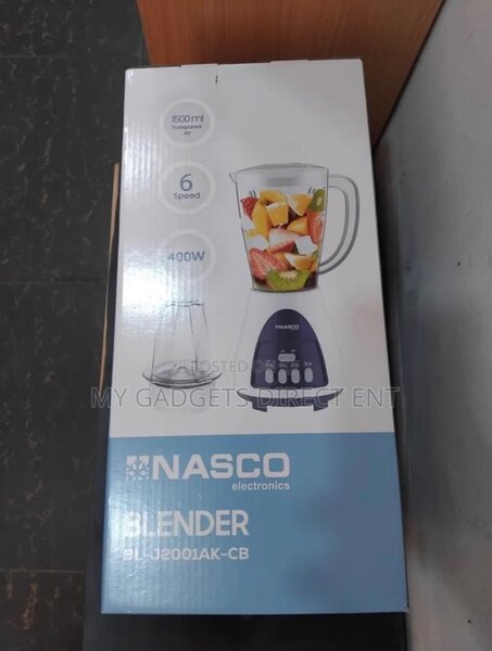 Nasco Blender 1.7Ltr White Plastic Jug Grinder