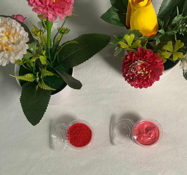 Lot lèvres gommage rouge + soin rose