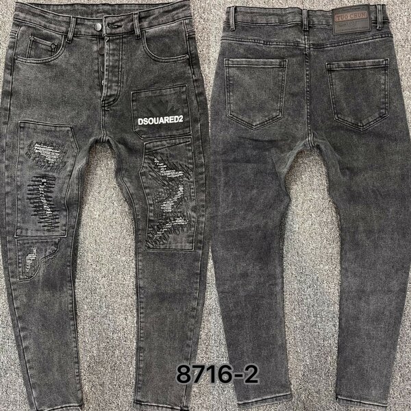 Jeans décontractés homme gris