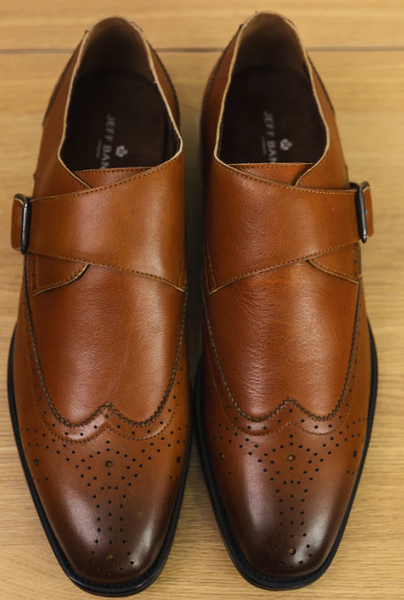 Jeff Banks Single Monk Strap Shoes