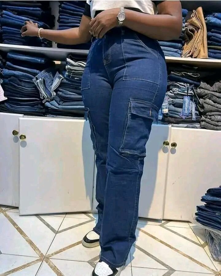 Jean cargo femme tendance