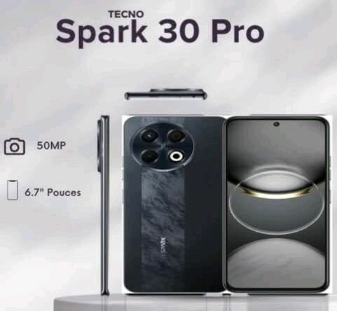 TECNO Spark 30 Pro Smartphone 6.7 Pouces 50MP