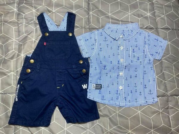 Ensemble Garçon Chemise et Salopette